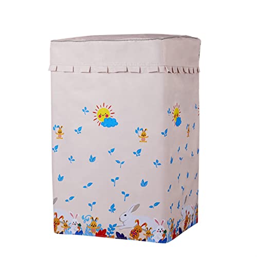Washing Machine Cover Portable Washing Machine Cover Waterproof Washer Cover for Front Load Washer Dryer Sunscreen Protective Case for Home Appliances ( Color : A , Specification : 54x56x90cm M )