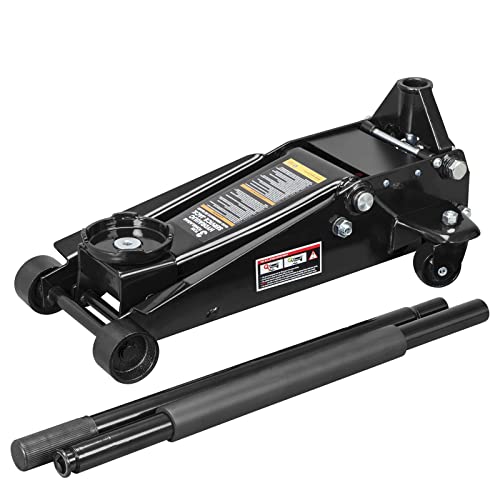 Big Red Atz830023Br Hydraulic Heavy Duty Steel Service/Floor Jack With Dual Piston Quick Lift Pump, 3 Ton (6,000 Lb), Black #TOP4