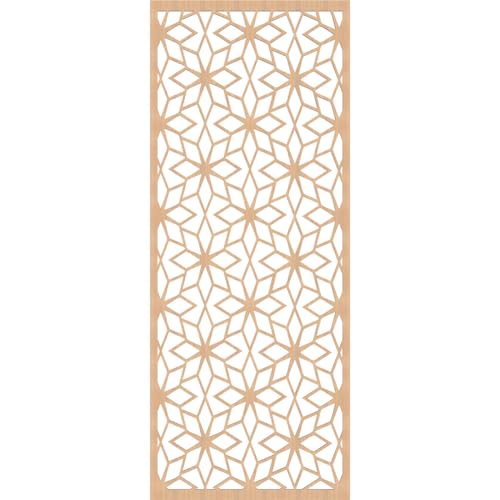 Image of Lake Decorative Pierced Fretwork Wood Wall Panels, 23 3 /8 inchW x 59 3 /8 inchH x 1 /4 inchT, Hickory