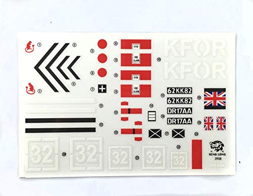 Henglong 1/16 Scale British Challenger Ii Rc Tank 3908 Decoration Decal