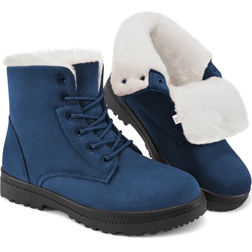 Best Boots for Cold Weather Outdoor Activities: Stay Warm & Dry! 13 HARENCE Snow Boots for Women Winter: Warm Fur Lined Ankle Booties Comfortable Lace Up Slip on Outdoor Walking Boot