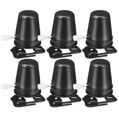 Ipetboom Wind up Walking Feet for Crafts, 6pcs Compact Clockwork DIY Toy Plastic Movement Part Plastic Handmade Craft Accessories, Black