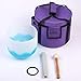 Leize Blue Lotus Design Quartz Crystal Singing Bowl G Note Throat Chakra Blue 10