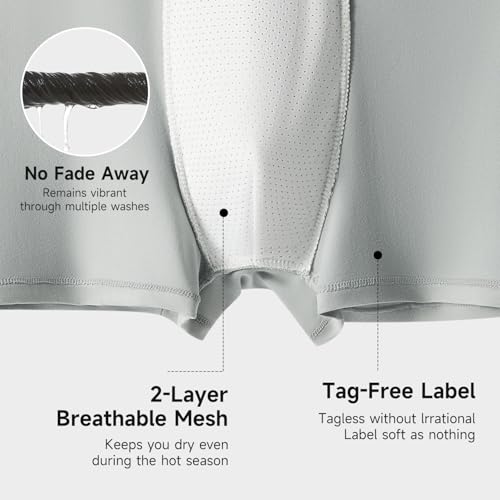 3/6 Pack Mens Underwear Boxer Briefs Breathable Microfiber Trunks Stretchy Waistband Underpants4