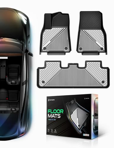 Custom Personalized Floor Mats for Cars Review 42 YHTAUTO Upgrade Galaxy Grey Car Floor Mats Fit Tesla Model