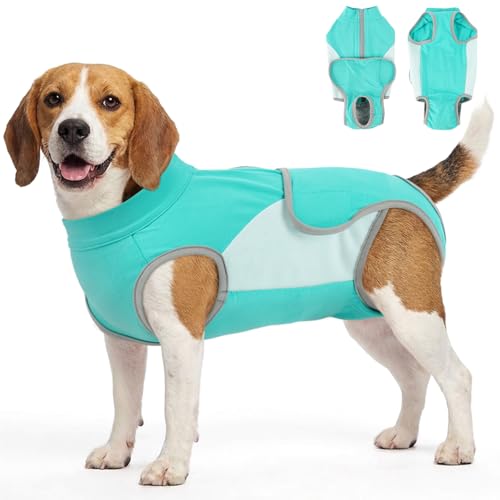 Image of Lelepet Dog Surgery Recovery Suit Onesie for Female Spay & Male Neuter M | Protective Pet Post-Op Clothes with Back Zipper,Soft Dog Recovery Suit Helps Prevent Licking Scratching,Cone Alternative