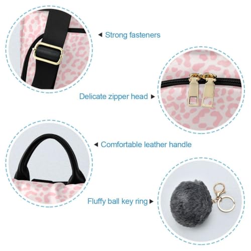 Image of ALAZA Pink Leopard Cheetah Print Backpack Purse for Women Anti Theft Fashion Back Pack Shoulder Bag