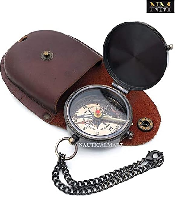 Engraved Brass Compass Gift to My Son/to My Daughter Be Strong Our Son/Our Daughter Nautical Gift for Son/Daughter from Dad//A Perfect and Unique Gift with Leather Case (to My Son - Mom)