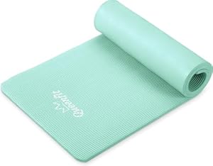 Queenfit Mintgrüne NBR Yogamatte Gymnastikmatte 180x61cm