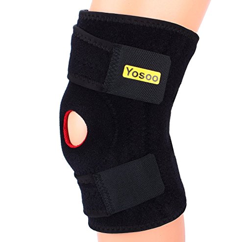 Adjustable Neoprene Knee Support Brace with Basic Open Patella Stabilizer Kneecap Support and Lateral Stabilizers for Workout Adjustable Neoprene Knee Support Brace with Basic Open Patella Stabilizer Kneecap Support and Lateral Stabilizers for Workout
