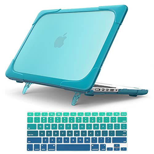 for MacBook Pro 15 Retina Case,StrongCase [Heavy Duty][Dual Layer] Hard Case Cover with Plastic Bumper for Apple MacBook Pro 15.4