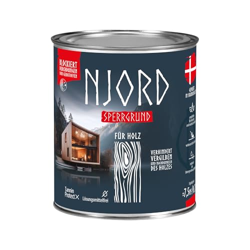 Njord Sperrgrund Holz Isoliergrund Farblos 750ml Gute Haftung Verfärbungsfrei Fleckenfrei Hartholz Exotenholz