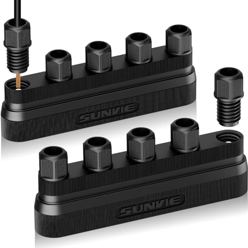 SUNVIE Low Voltage Wire Connector 5-Way Landscape Lighting Wire Connectors Fastlock3 12-20 Gauge...