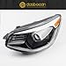 Dasbecan Halogen Headlight Compatible With Kia Soul 2014-2019 left driver side Headlight Assembly Chrome Housing Replaces# 92101-B2270 92101B2270 KI2502167