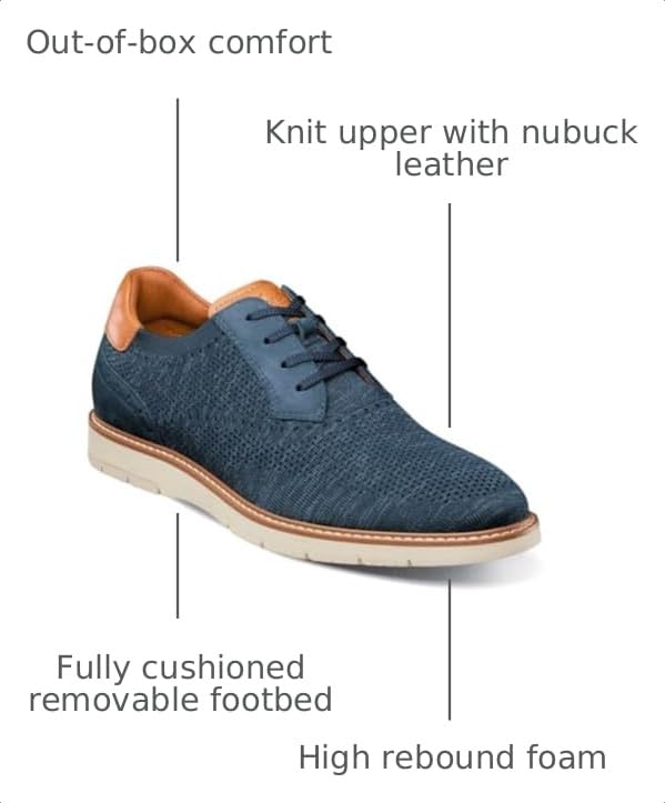 Image of Florsheim Vibe Knit Plain Toe Oxford Men's Oxford