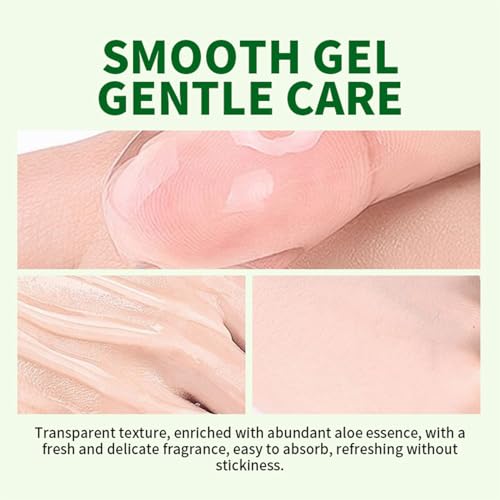 Grospe 3-Pack Travel Size Aloe Vera Gel - 3x1.4oz Value Set, Pure Aloe Gel for After Sun Relief, Soothing Cooling Gel for Face & Body, Hydrating Aloe Vera Gel for Dry Sensitive Skin, TSA-Approved