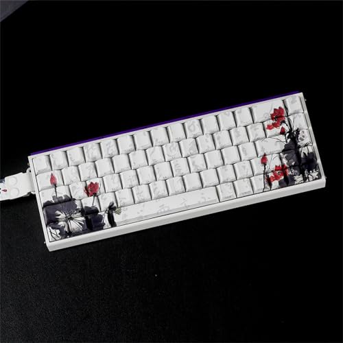 Teclas ergonómicas PBT MXes florales para solucionar la fatiga y el desgaste en tu teclado. 3