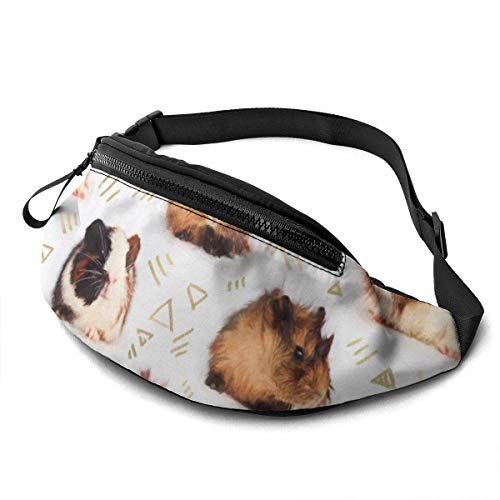 XCNGG Bolso de cintura corriente bolso de cintura de ocio bolso de cintura bolso de cintura de moda Guinea Pig Fanny Pack Lightweight Waist Pack Unisex Slim Hip Bum Bag with Adjustable Strap Running P