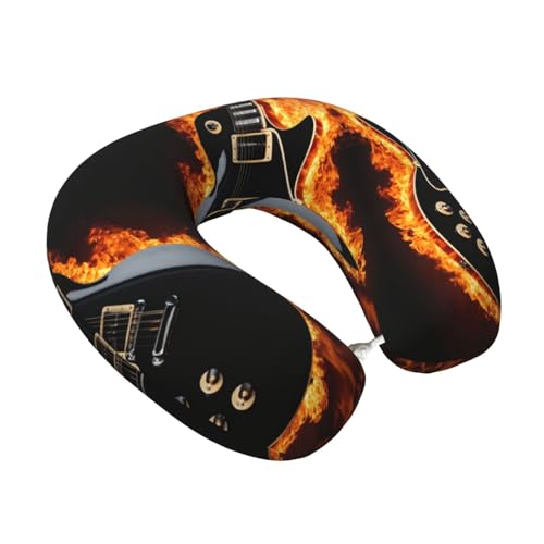 Almohada cuello en U de espuma viscoelástica negra miniatura 2