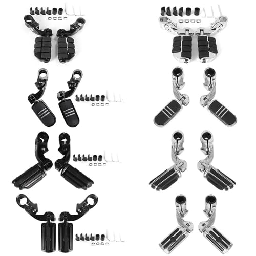 Repose-pieds de moto Suzuki noir avec fixation pare-chocs 32mm - 2