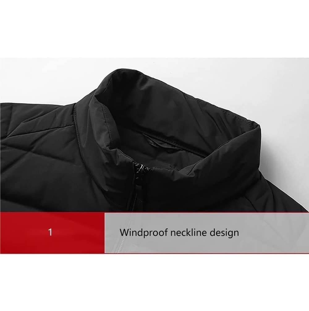 Antigelo Gilet Caldo Gilet più caldo Gilet imbottito Giacca senza maniche Capispalla Gilet invernale resistente all'acqua Termico Cappotto Invernale
