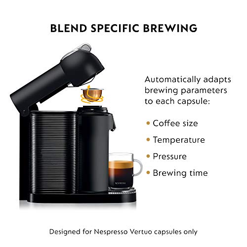 Nespresso Vertuo Coffee and Espresso Maker by Breville, Matte Black with Aeroccino Milk Frother by Nespresso - Image 7
