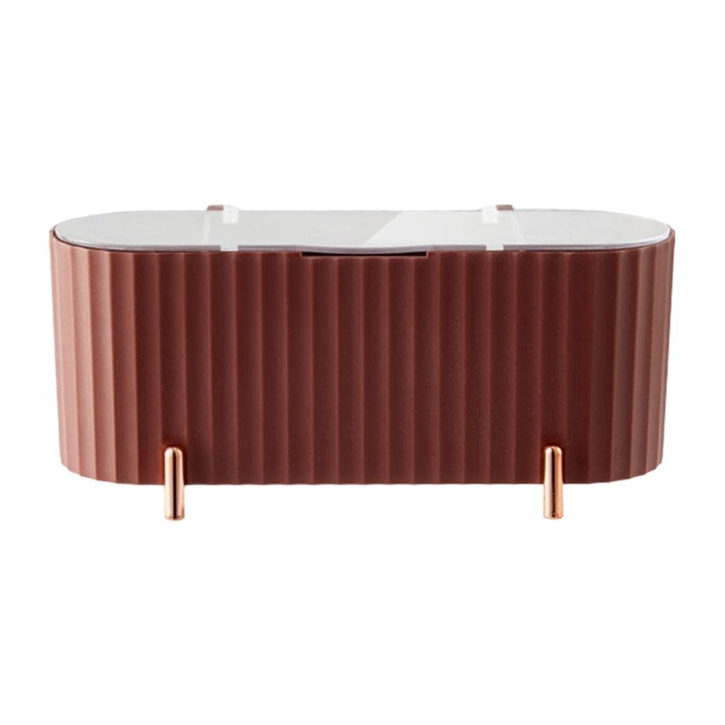 Cotton Pads Holder Organizer with Lid for Desktop Countertop Household Red | Furniture | Dressers & Chests of Drawers-image-3