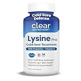 Lysine Cold Sore Treatment for Lips with Pre-Probiotics & VIT C | 1 Month Supply | Supercharged Lysine Capsules with Rhamnosus & Acidophilus for Cold Sores Relief, Skin + Gut Health & Immune Support