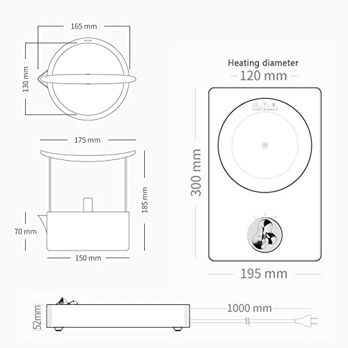 Estufa Eléctrica Cerámica para Té Mini miniatura 2