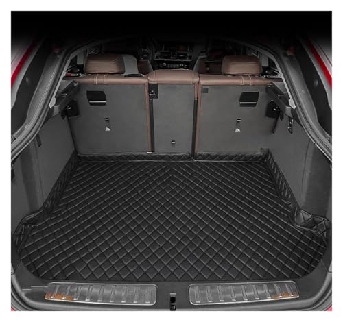 トランクマット に適合する マセラティ グレカーレ 2022 2023 カスタムカーアクセサリー オートインテリアデコレーション レザートランクマット 車内滑り止めマット(Black-Black)