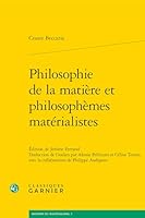 Philosophie de la Matiere Et Philosophemes Materialistes (French and Italian Edition) 2406185389 Book Cover