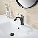 Bathroom Faucet Oil Rubbed Bronze, Single Handle Bathroom Sink Faucet for 1 Hole with 3 Holes Deck Plate, Lavatory Vanity Faucets, Pop Up Drain and Water Supply Lines Included, TAF206-ORB