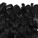 Produktbild MWOOT 300pcs Schwarze Federn 7-12 cm, Natürliche schöne Gänsefedern für Verschiedene DIY Handwerk Kopfschmuck, Ohrringe und Hochzeit Geburtstag Christmas Festival Hausparty Dekoration