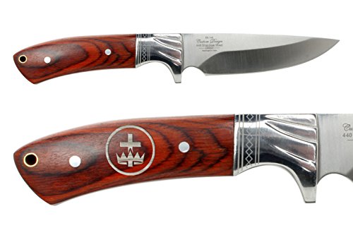 NDZ Performance Elkridge 4.5 Straight Back Fixed Blade Knife Full-Tang Bolster Masonic Knights 1