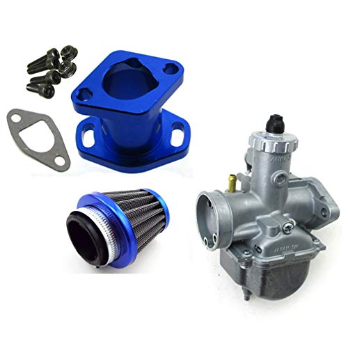 Tc-Motor Racing Performance Mikuni Vm22-3847 Carburetor Carb Manifold For Predator 212Cc Gx200 196Cc Go Kart Mini Bike (Blue) #TOP1