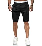 ALLABREVE Mens Chinos Flat Front Golf Short Work Dress Short Summer Beach Shorts Pants