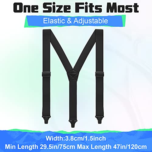 Jiuguva Men's Hidden Undershirt Suspender Men Airport Friendly Straps Y Back Athletic Suspender Heavy Duty for Jeans Shirt