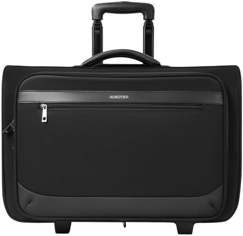 AUROTIER Rolling Garment Bags for Travel, Built-in Hanging Featur...