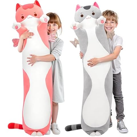 Mewaii Long Cat Plush Pillow Cover