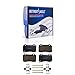 Detroit Axle - 8pc Brake Kit for Jeep 2006-2010 Grand Cherokee Drilled and Slotted Disc Brake Rotors Ceramic Brakes Pads 2007 2008 2009 Replacement : 14.17