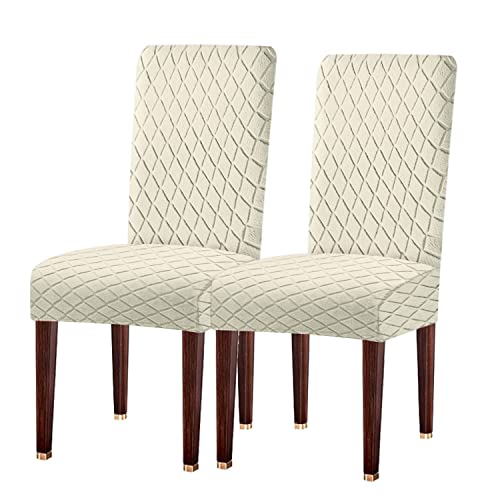 LANSHENG Chair Covers, Stretch Dining Chair Protector Slipcovers Jacquard