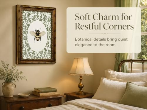 SKZMBTI Vintage Gold Framed Insect Wall Art Classical Bee Painting Prints - image 7