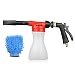 GES Car Foam Gun, Adjustable and Blaster Car Wash Sprayer with 0.23 Gallon Bottle, Adjustment Ratio Dial Foam Sprayer Fit Garden Hose for Car Home Cleaning and Garden