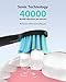 Electric Toothbrush, Powerful Sonic Cleaning Toothbrush with Timer, 5 Modes, Dentists Recommend Sonic Rechargeable Toothbrush for Adults, 4 Hr Charge Last 30 Days, 3 Brush Heads Black by Dnsly