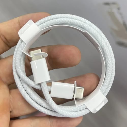 Image of iPhone 15 Original Charger Set Fast Charging,20W iPad USB C Fast Adaptor with 3.3Ft Braided Cable Type C Wall Adapter for iPhone 15 /15 Plus /15 Pro /15 Pro Max, iPad Pro /Air /Mini, MacBook, White