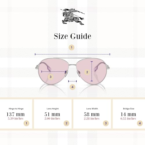 BURBERRY BE3147 Aviator Sunglasses for Women +BUNDLE with ACCESSORY EYEWEAR KIT3