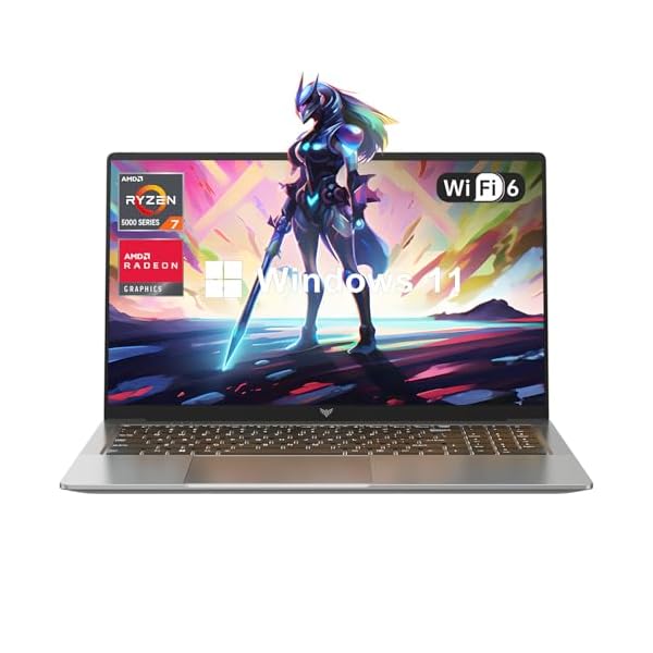 ACEMAGIC 2024 Newest Gaming Laptop, 16.1-inch FHD Display Laptop with AMD Ryzen 7 5700U Processor(8C/16T), 16GB RAM 512GB ROM Laptop Computer, Support WiFi 6, 53Wh Battery, with Backlit Keyboard