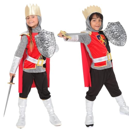 RUBIE'S Déguisement luxe pour enfant chevalier médieval - 5-7 ans Carnaval