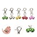 BESPORTBLE 5pcs Colorful Metal Pet Collar Bells Charms with Nickel Plated Dog Buckle for Dogs and Cats, Hanging Ring Bells for DIY Craft, Festival and Party Decoration