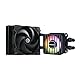 ENERMAX LIQMAXFLO SR 120mm CPU AIO Liquid Cooler (LGA 1700, 1200, AM5, AM4)- Xtreme Dual Chamber PWM Pumpe- ARGB VRM Wasserblocklüfter - 300W+ TDP (1x 120 PWM Silent Flow Fan); ELC-LMF120-SF, schwarz